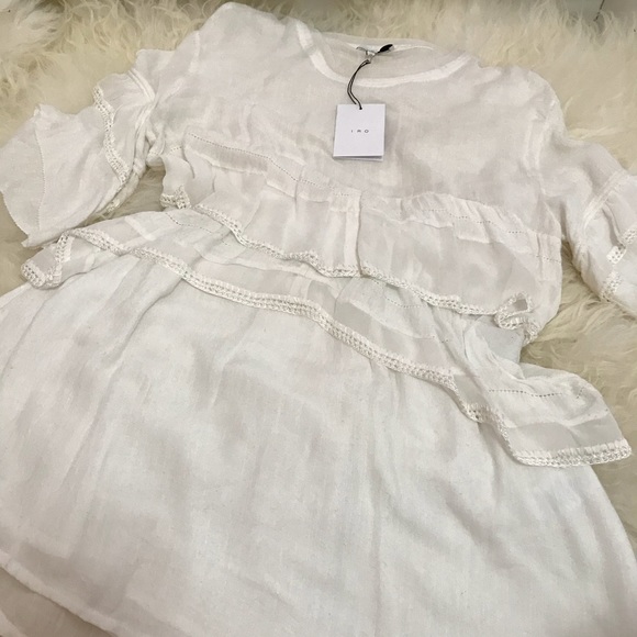 IRO Ceclie Tiered Ruffle Dress 0383 - Picture 3 of 7